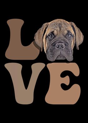 Bullmastiff Dog LOVE