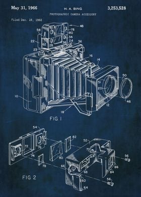 1966 vintage camera poster