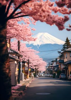 Cherry Blossom Japan Art