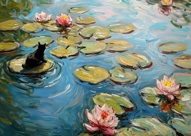 Meownet Water Lilies I