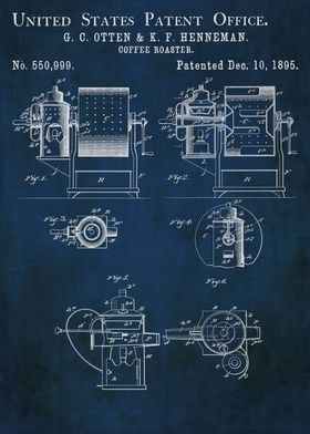 1895 vintage coffee roaste