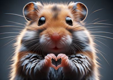 Hamsters Cozy Love