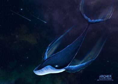 Aesthetic Space Whale