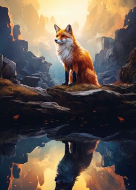 Fox In Woods