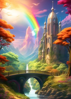 Art Nouveau Rainbow
