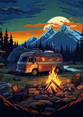 the mountain campfire 