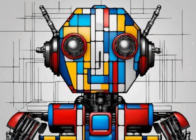 PIET MONDRIAN ROBOT