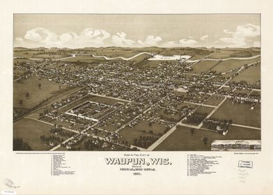 Waupun Wisconsin 1885