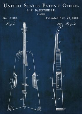 1887 vintage violin patent