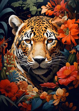 Tropical Flowery Jaguar