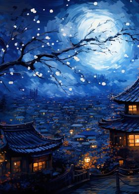 japanese night sky