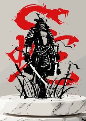 Samurai Red Snake