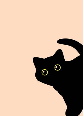 Funny Black Cat
