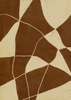 Brown Ethnic Abstract