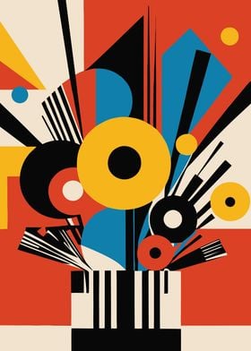 Bauhaus Bouquet Poster