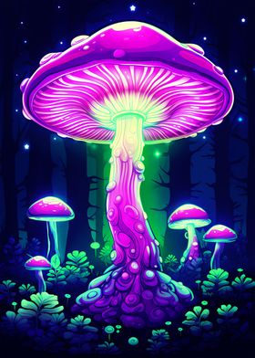 Trippy Fantasy Mushroom