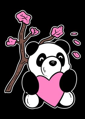 Panda Cherry Blossom Wildl