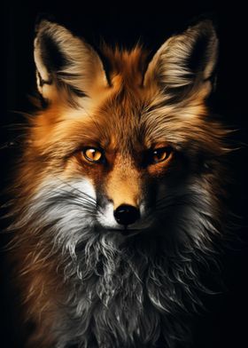 Gold Dark Red Fox