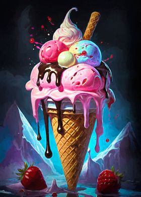 Cool Ice Cream Cone