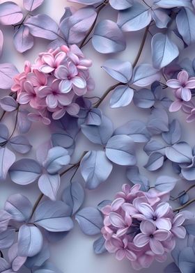 Lilac Flowers Vintage
