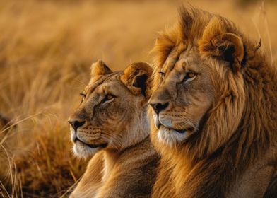 Lions Watching Distance