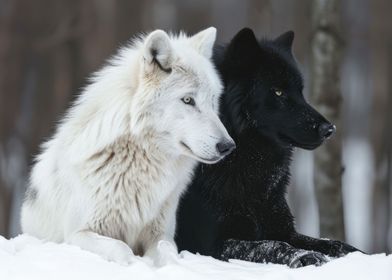 Pair Of Wolves