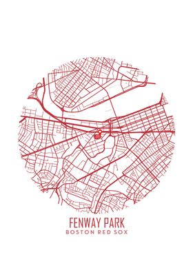 Fenway Park Stadium Map