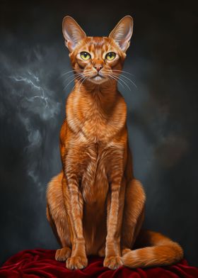 Abyssinian cat portrait