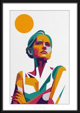 Abstract Woman in Sun