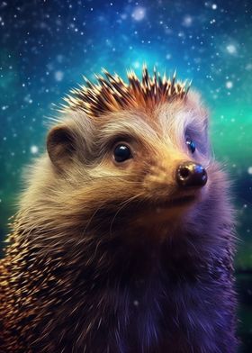 Hedgehog Night Aurora