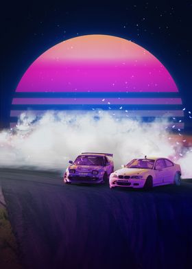 Synthwave Drift Battle