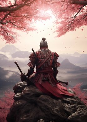 Samurai Meditating