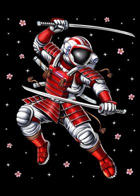 Astronaut Samurai Warrior