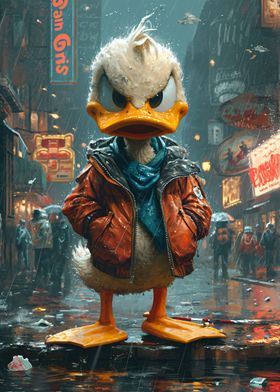 Aggresive zombie duck