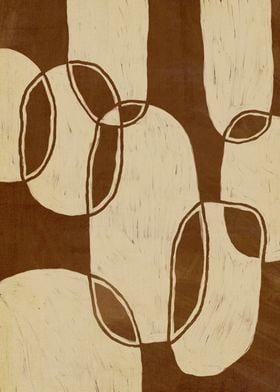 Brown Ethnic Abstract