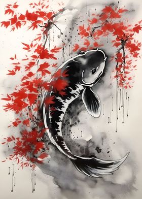 Carpe Koi Fish Japanese