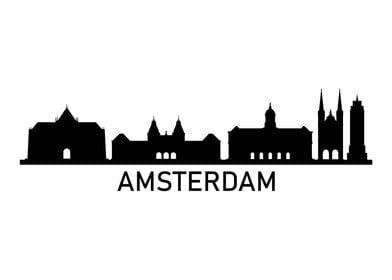 Amsterdam skyline