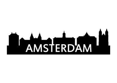 Amsterdam skyline