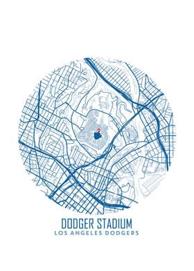 Dodger Stadium stadium Map