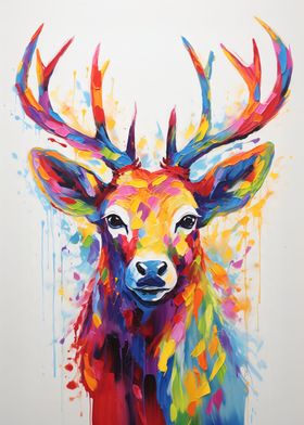 colorful deer