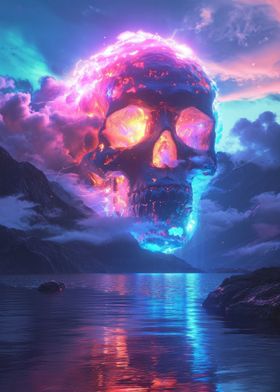Aesthetic Skull Neon
