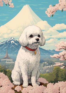 Bichon Frise Mount Fuji