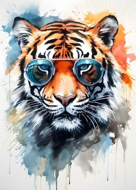 Tiger with Sunglasses