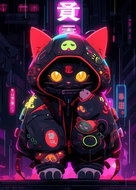 Kuro in Neon City