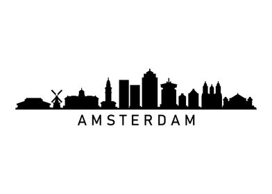 Amsterdam skyline