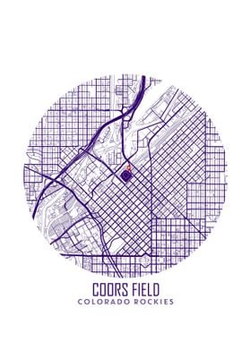 Coors Field Stadium Map