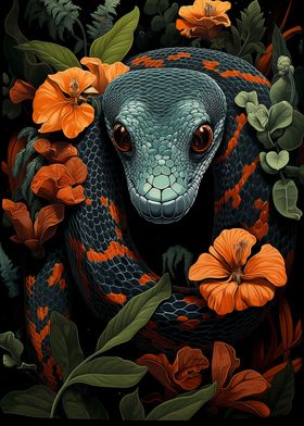 Blossom Coiled Serpent