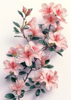 Azalea Floral Poster