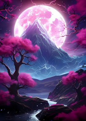 Cherry Blossom Landscape