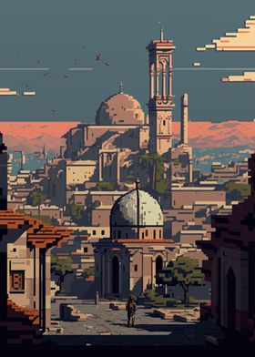 Halep city pixel art